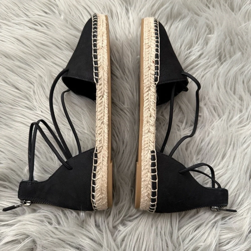 EILEEN FISHER Lace-Up Espadrille Sandal Size 7 NWOB